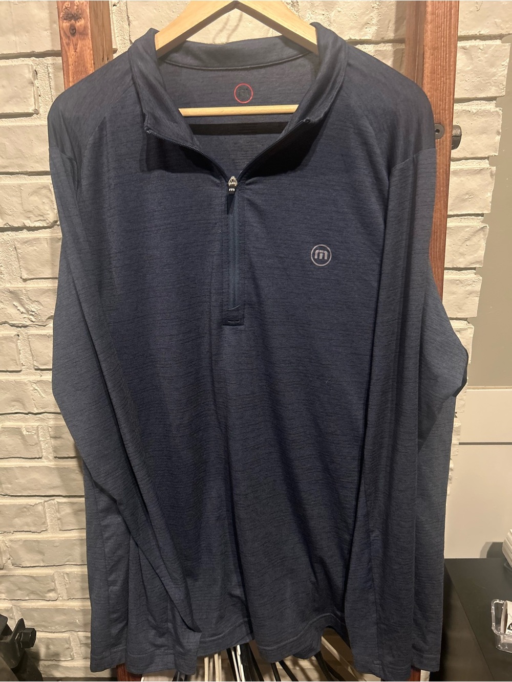 Travis Mathew Golf 1/4 Zip Pullover Long Sleeve - Men's Size XXL - Blue